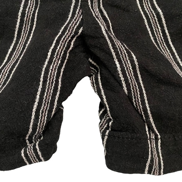 Briggs Black White Shorts Tasseled Drawstring High Rise Pockets Small S - Picture 14 of 16